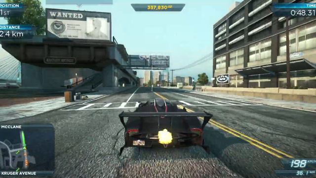 NFS MOST WANTED 2012 - Gameplay Pagani Zonda R Race смотреть онлайн