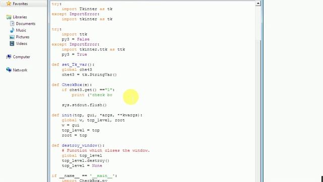 Tcl/tk : Check box Demo смотреть онлайн
