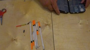 Монтаж оснастки при ловле на полудонку.