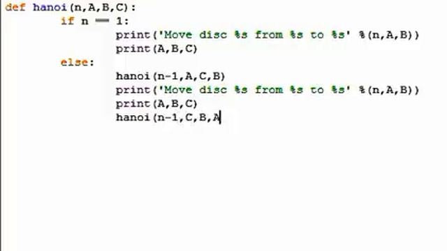 Tower of hanoi in Python смотреть онлайн
