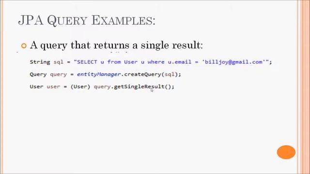Lecture 31 - Understand JPA Query and Named Query смотреть онлайн