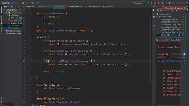 Tennis Kata TDD with TypeScript & WebStorm & vim & Colemak layout #2 | Super Fast Develop смотреть онлайн