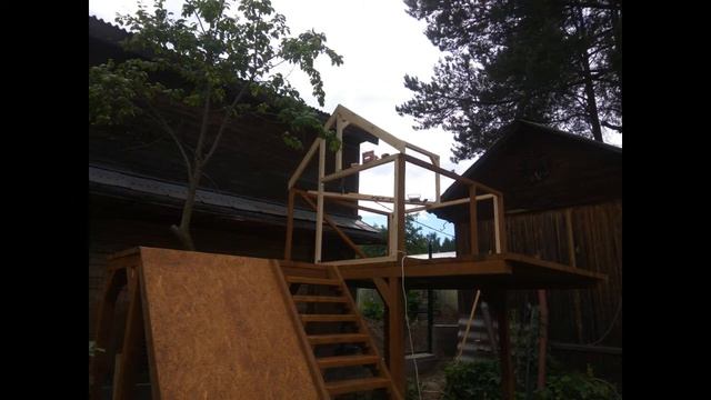 Детская площадка своими руками на даче смотреть онлайн