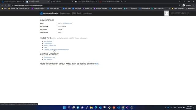 Deploying laravel v.8 app on Azure webApp service (code - php 8.0) смотреть онлайн