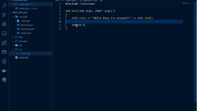 Using Easy C++ Projects extension for VS Code смотреть онлайн