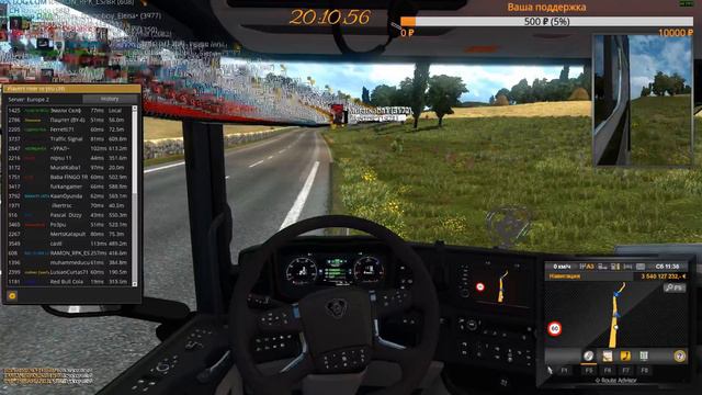 Девушка в Euro Truck Simulator 2. #50 смотреть онлайн