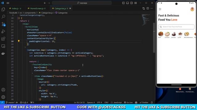 Build a Recipe Food App || React Native 2023 || React Native Course Tutorial for Beginners смотреть онлайн