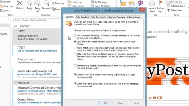 How To Disable Outlook 2013 Junk Email Filter смотреть онлайн