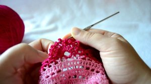 Платье Розовое счастье. крючком Часть 2