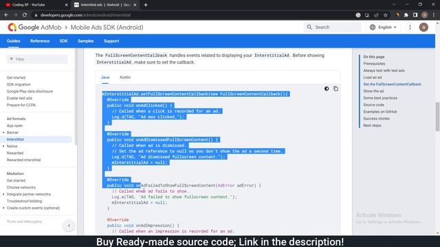 How to Implement Admob Interstitial ads 2023 | Interstitial ads android studio | Hindi смотреть онлайн