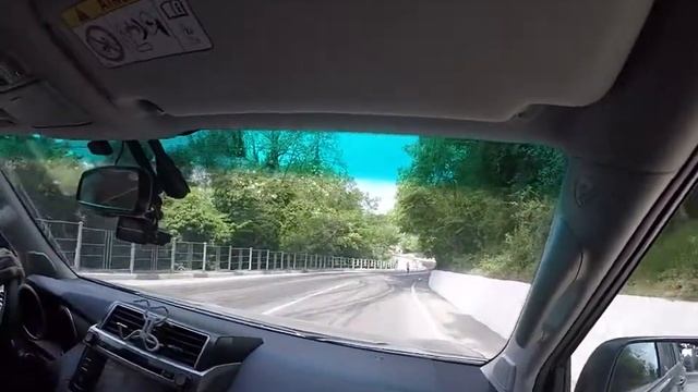 Дорога в Сочи серпантин трасса м4дон Toyota Prado 150