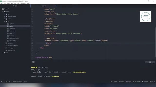 Login Form with Validations | React Js | Material UI | Formik | Yup смотреть онлайн