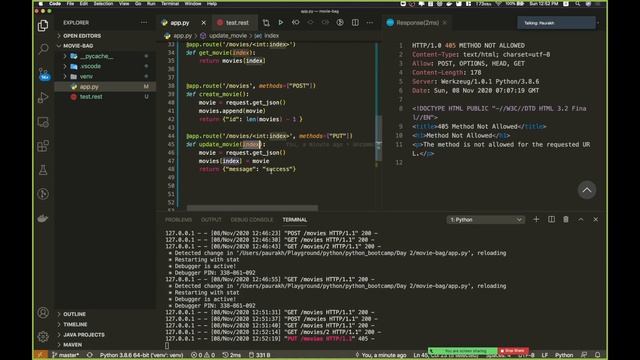 Basics of Git, REST API in Python/Flask with MongoDB - Python Developers Nepal Bootcamp смотреть онлайн