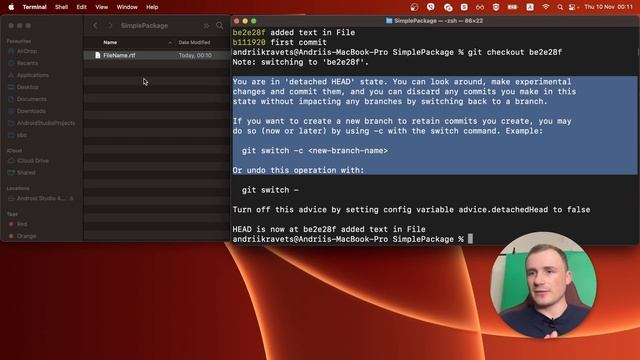 7. Git checkout (част. 1) Переміщаємося між нашими комітами - резервними копіями. смотреть онлайн