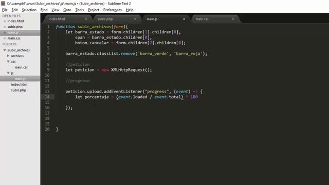 Subir Archivos con JavaScript usando AJAX y PHP | Mostrar y Cancelar Progreso de Subida смотреть онлайн