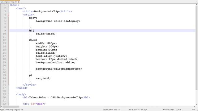 CSS Background-Clip Tutorial in Hindi / Urdu смотреть онлайн