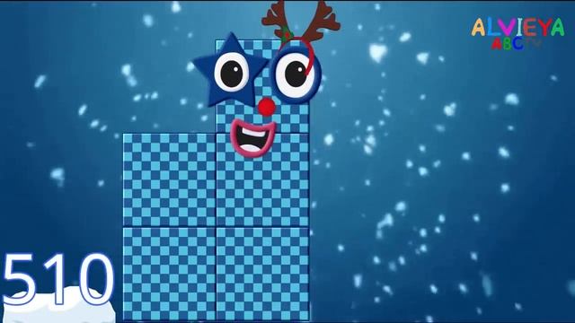 Skip Counting by 10's to 1000 - Christmas Edition - Numberblocks Fan-made смотреть онлайн