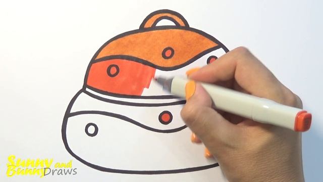 Рисунок и раскраска Кастрюля ?- Рисунки для детей | Sunny and Bunny Draws смотреть онлайн