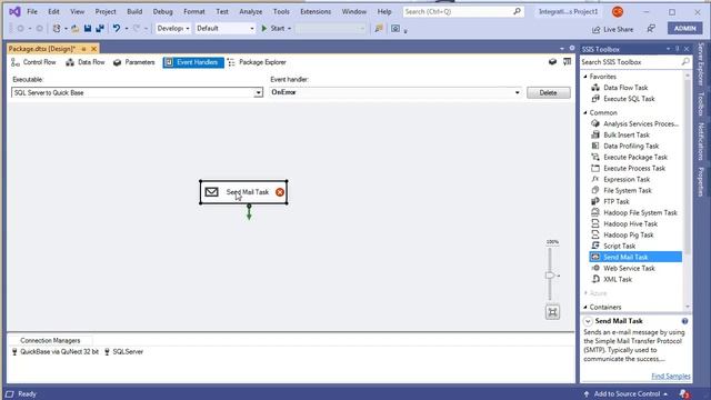 SSIS Send Mail Task смотреть онлайн