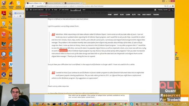 ESignal vs IQFeed vs Interactive Brokers data feed debate смотреть онлайн