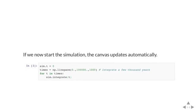 Real-time visualizations with REBOUND in a Jupyter Notebook using WebGL смотреть онлайн