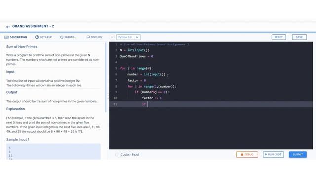 Sum of Non Primes | Grand Assignment 2 | Python coding tips tricks | Nxtwave ccbp 4.0 telugu | CCBP смотреть онлайн