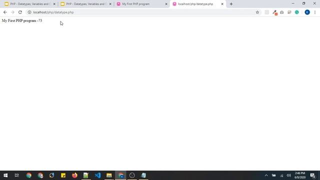 PHP (in Tamil) - Data types with examples & Variables смотреть онлайн