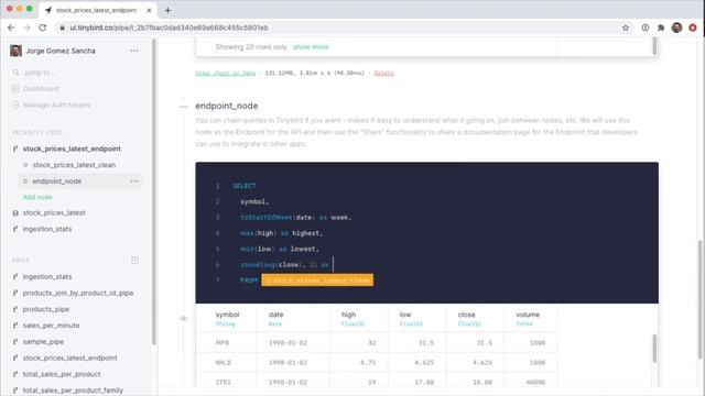 API Endpoint from CSV File with Tinybird.co смотреть онлайн