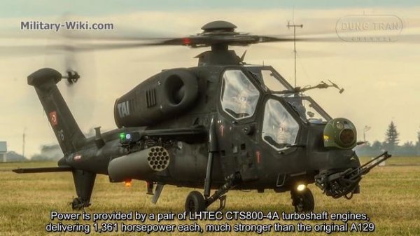T129 ATAK - Turkish version of the A129 Mangusta Attack Helicopter