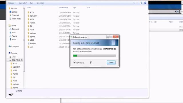 how to put windows 7 in your psp смотреть онлайн