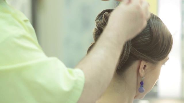 Мастеркласс.Как сделать прическу на сетках #4/How To Make Simple Hairdo With Nets #4