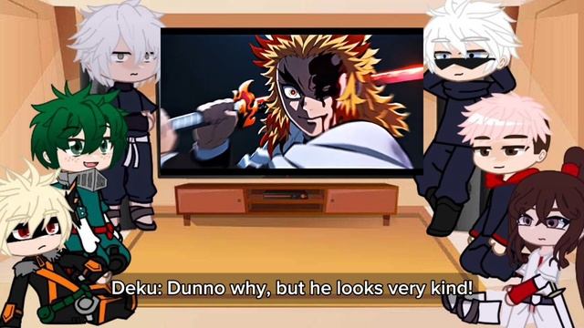 JJK + MHA + Jigokuraku React To Demon Slayer // Gacha Club смотреть онлайн