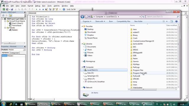 get folder name list into excel смотреть онлайн