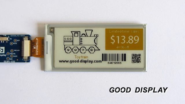 2.9 inch e-paper display color yellow e-ink module GDEW029C32 from Good Display смотреть онлайн