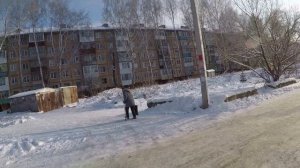 Томск зимой.НАСТОЯЩИЕ Сибиряки.Обзор Томска.Октябрьский район Томска.Путешествие по России.