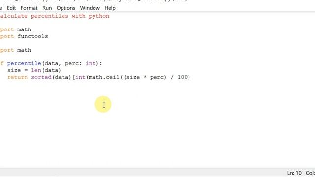 calculate percentiles with python смотреть онлайн