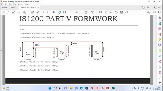 How to calculate Shuttering and concrete of Beams using Autocad and Excel | VLOOKUP in excel смотреть онлайн