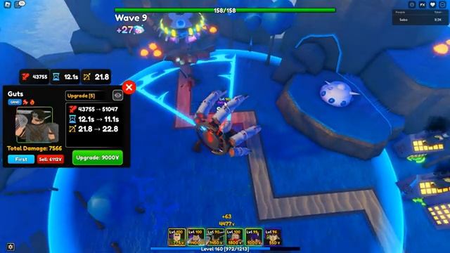 LVL 90 MYTHICAL GUTS SHOWCASE Anime Adventure - Roblox смотреть онлайн
