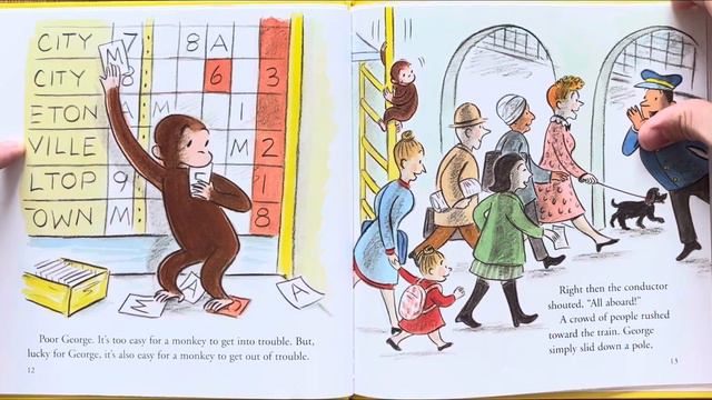 Ash reads Curious George Takes a Train by Margret & H. A. Rey смотреть онлайн