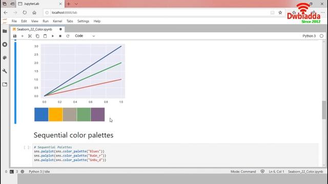 Seaborn color palettes | Seaborn video tutorial смотреть онлайн