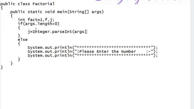 How to Calculate the Factorial Using the Command Line Input Methods in Java смотреть онлайн