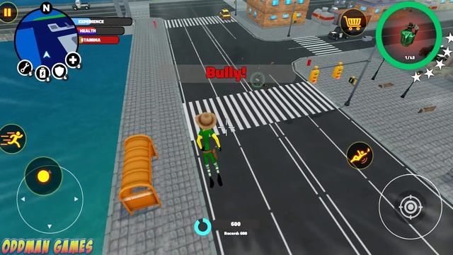 Cowboy Stickman Runs Away from Rock Men! Fun Open World game Android gameplay смотреть онлайн