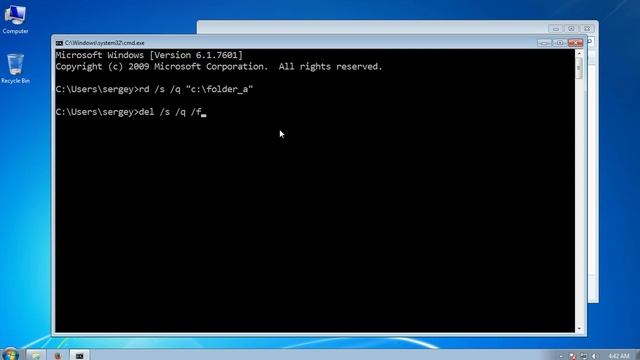 How to delete folder using cmd in Windows смотреть онлайн