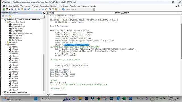 MACRO PARA ENVIAR CORREO CON ADJUNTO DESDE EXCEL explicación - LCAS смотреть онлайн