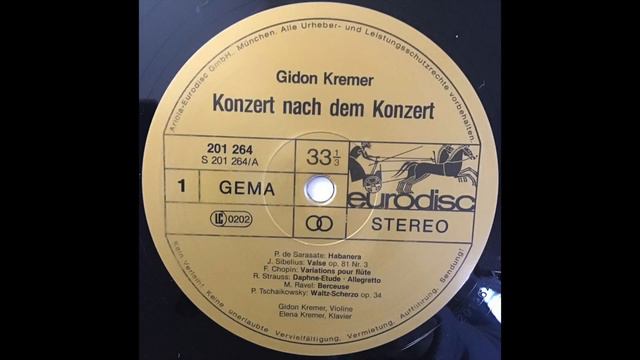 Gidon Kremer And Elena Kremer 1979 (side A) Studio Recital (rare)