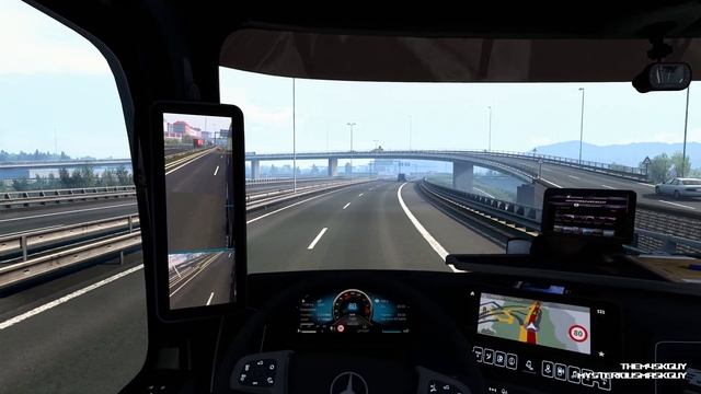 Euro Truck Simulator 2 - MB New Actros - Geneva to Heilbronn - Max2712 OM471 смотреть онлайн