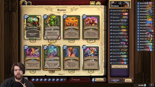 Deathrattle Quest Hunter | Madness at the Darkmoon Faire | Hearthstone смотреть онлайн