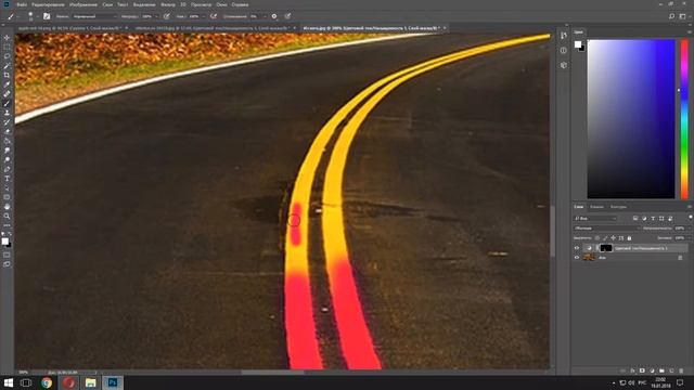 Изменение цвета в Adobe Photoshop смотреть онлайн