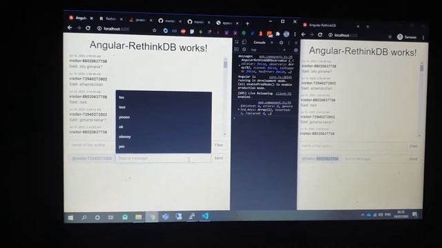 Angular 10 + nodeJs + socket.io feat RethinkDB for Realtime Databse смотреть онлайн