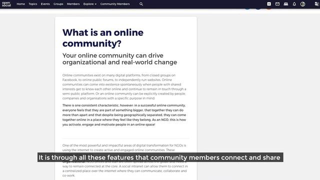 Welcome to Open Social - Online Community Engagement Platform - Demo Video смотреть онлайн
